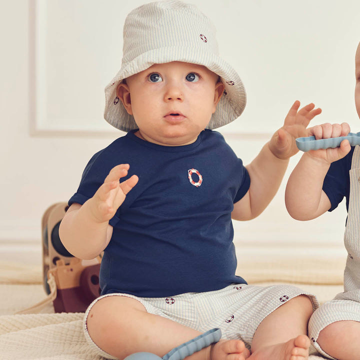 müsli Babyshorts Pants Tofu/ Ocean/ Mineral red 690000311