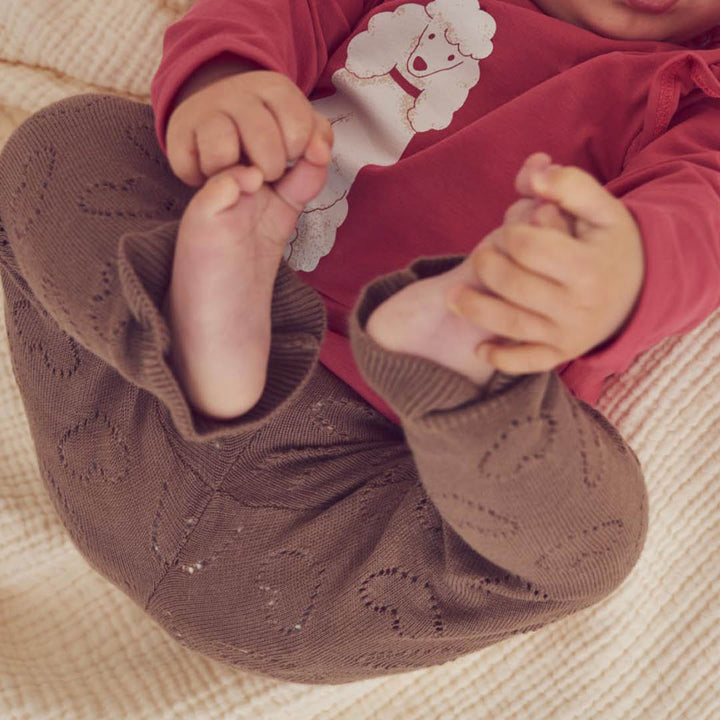 müsli Babystrickhose Pants Walnut 017080802