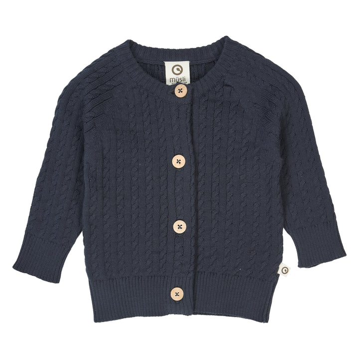 müsli Babystrickjacke L_S Tee Night blue 019402301