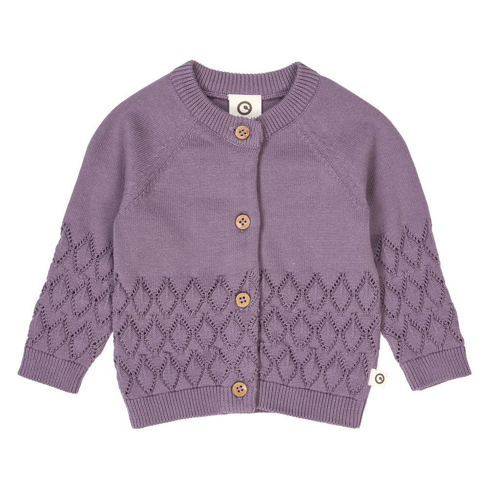müsli Babystrickjacke L_S Tee Lilac fog 018371202