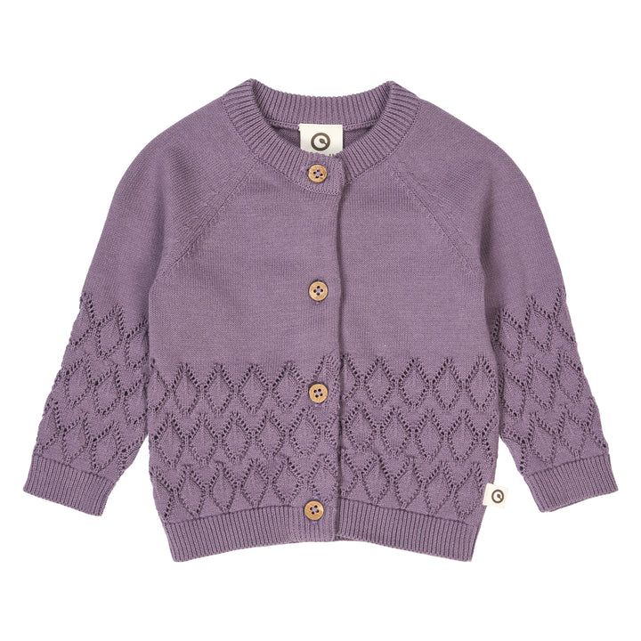 müsli Babystrickjacke L_S Tee Lilac fog 018371202