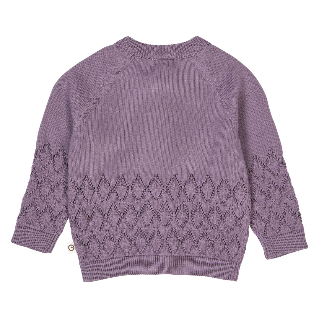 müsli Babystrickjacke L_S Tee Lilac fog 018371202