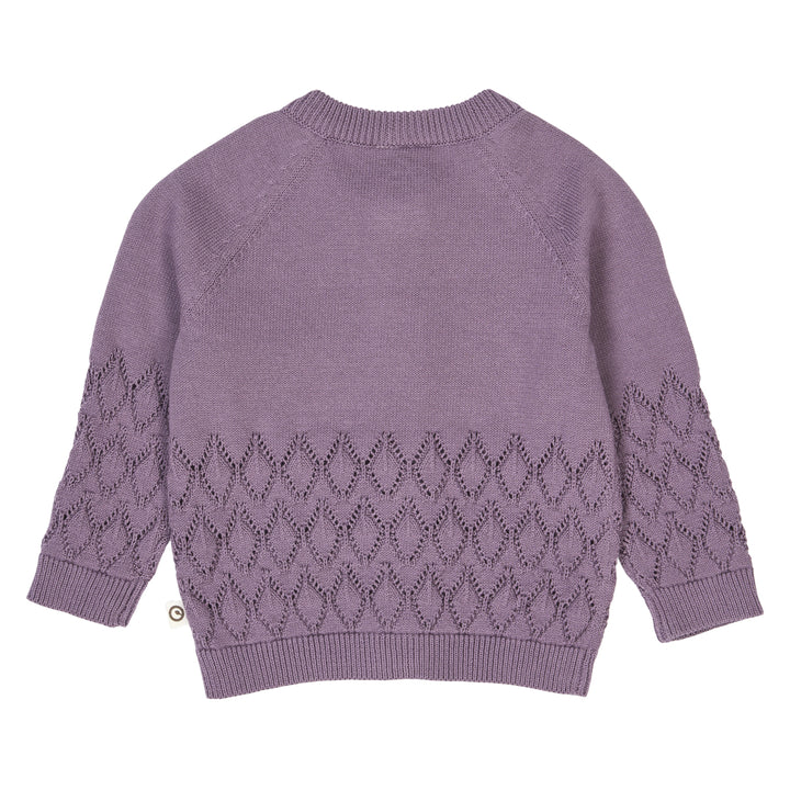 müsli Babystrickjacke L_S Tee Lilac fog 018371202
