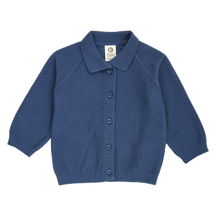 müsli Babystrickjacke L_S Tee Navy 019403101