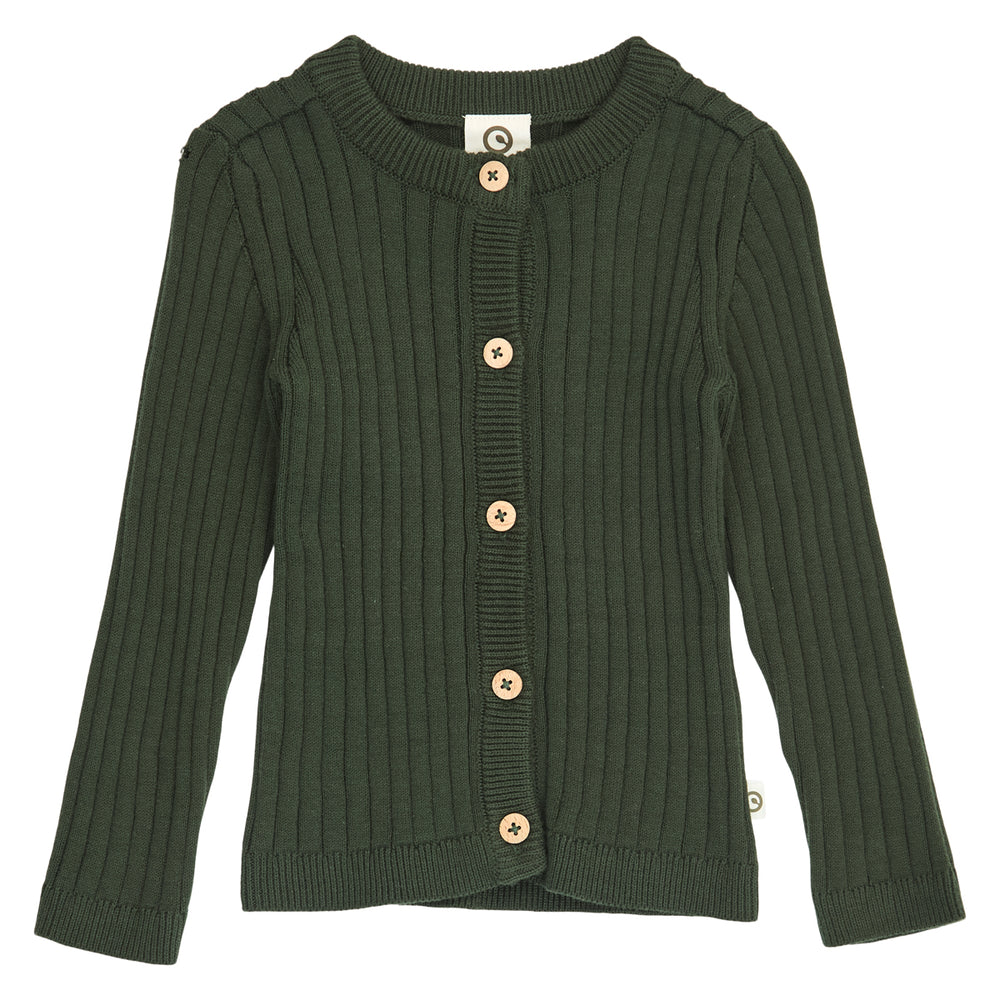 müsli Babystrickjacke L_S Tee Forest green 019591801