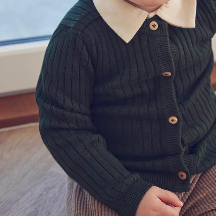 müsli Babystrickjacke L_S Tee Forest green 019591801