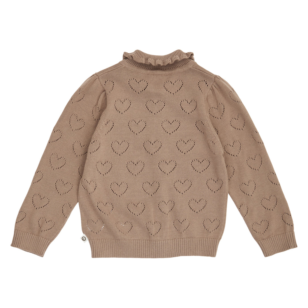 müsli Babystrickjacke L_S Tee Walnut 017080802