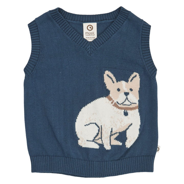müsli Babystrickpullunder L_S Tee Navy 019403101