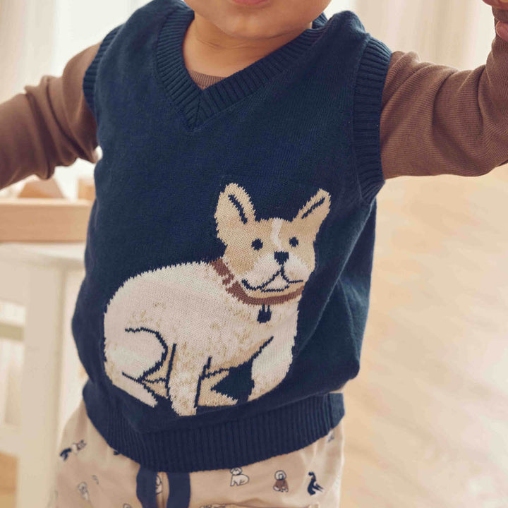 müsli Babystrickpullunder L_S Tee Navy 019403101