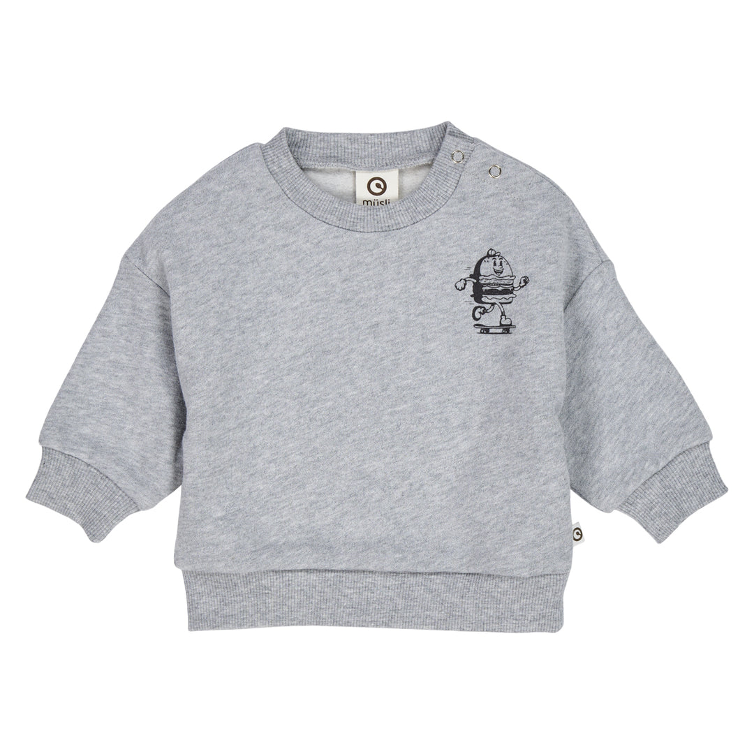 müsli Babysweatshirt L_S Tee Pale greymarl 207670000