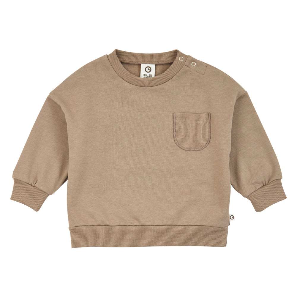 müsli Babysweatshirt L_S Tee Walnut 017080802