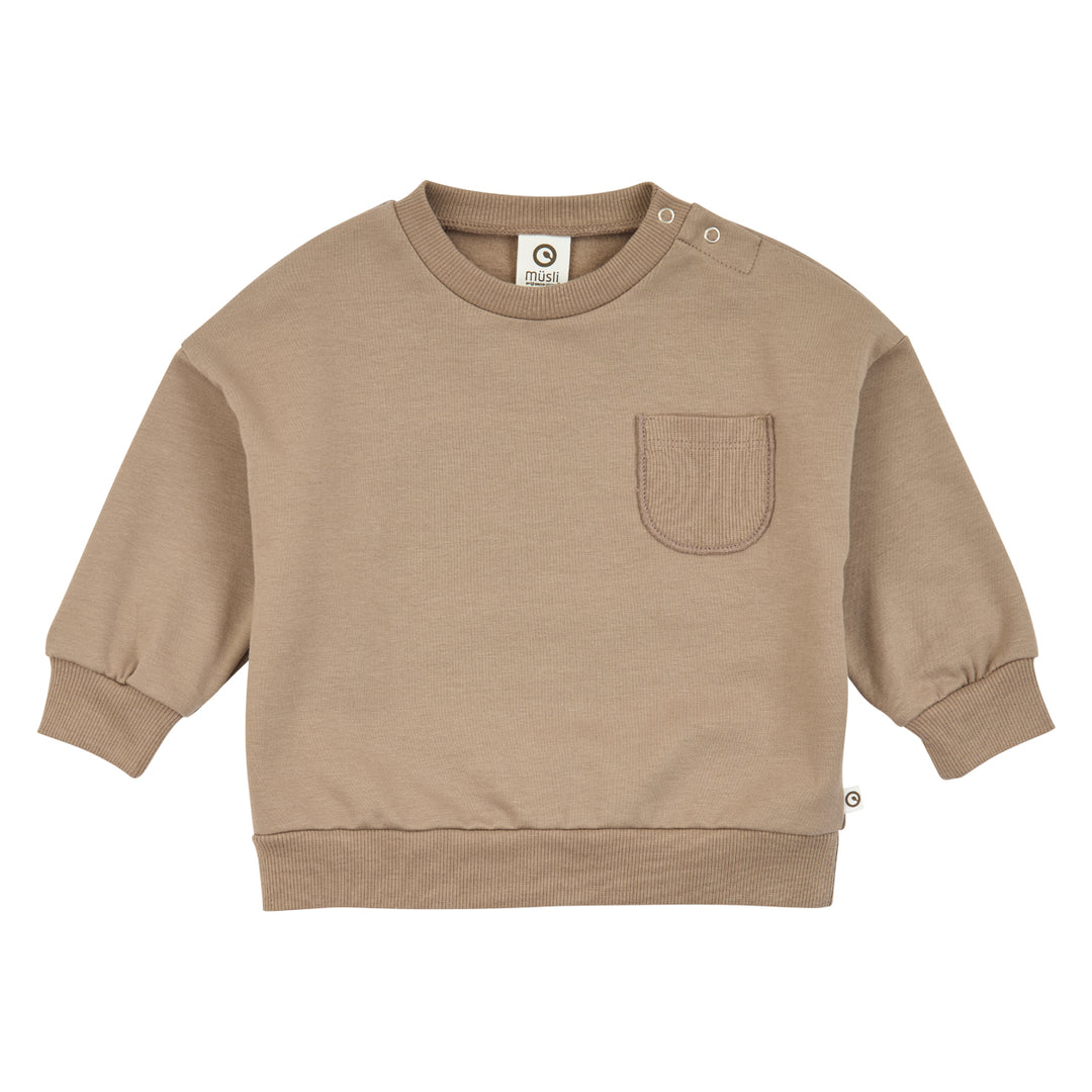 müsli Babysweatshirt L_S Tee Walnut 017080802