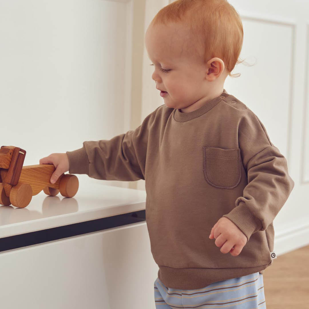 müsli Babysweatshirt L_S Tee Walnut 017080802