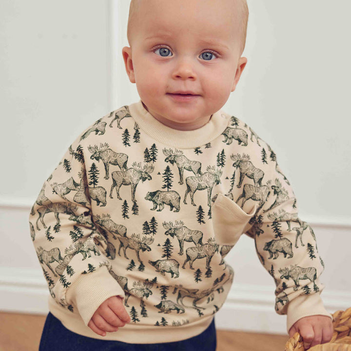 müsli Babysweatshirt L_S Tee Oak/ Forest green 690000335