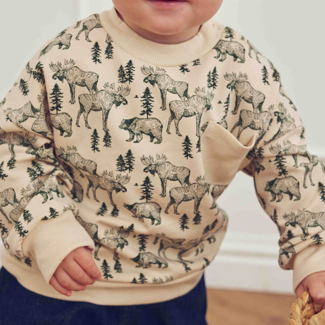 müsli Babysweatshirt L_S Tee Oak/ Forest green 690000335