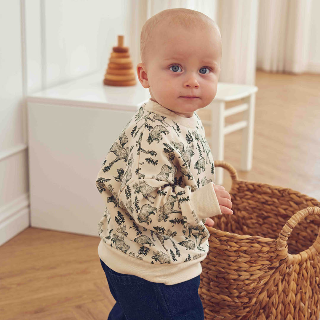 müsli Babysweatshirt L_S Tee Oak/ Forest green 690000335