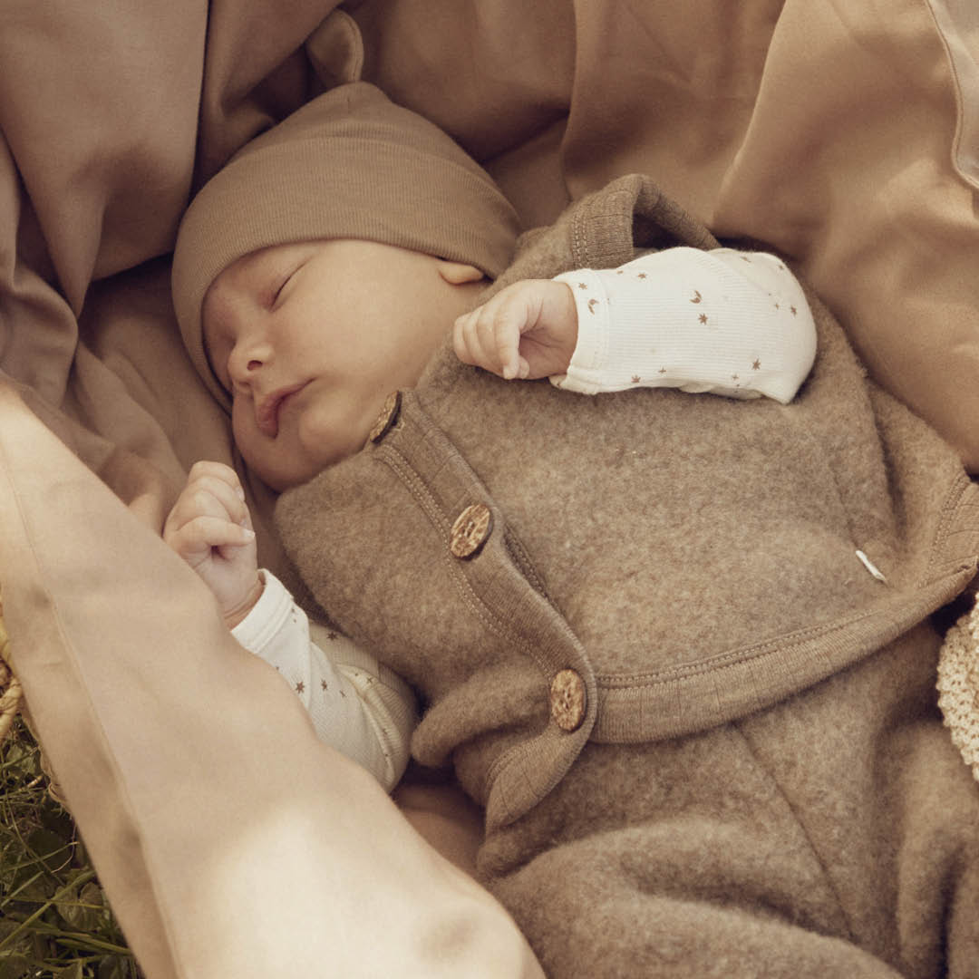 müsli Babyweste aus Merinowolle Wool Balsam melange 821000011