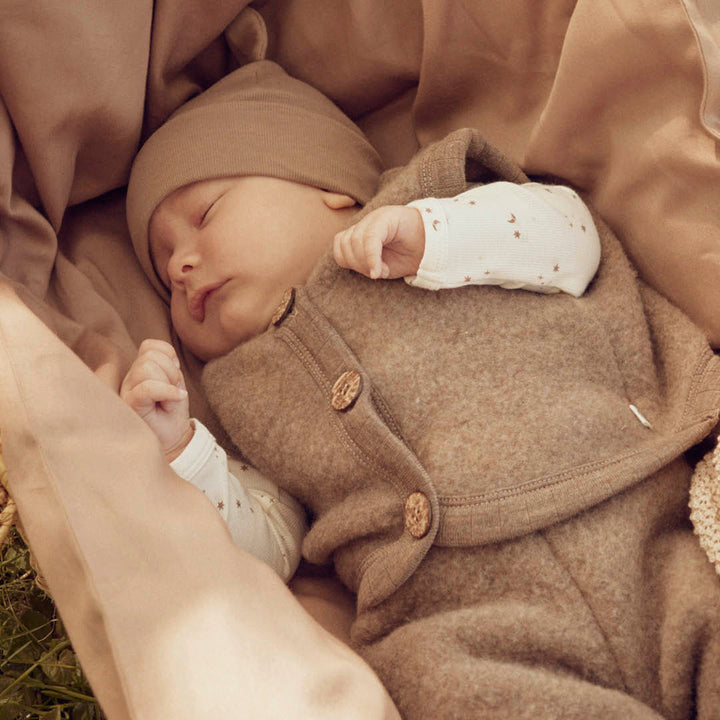 müsli Babyweste aus Merinowolle Wool Balsam melange 821000011