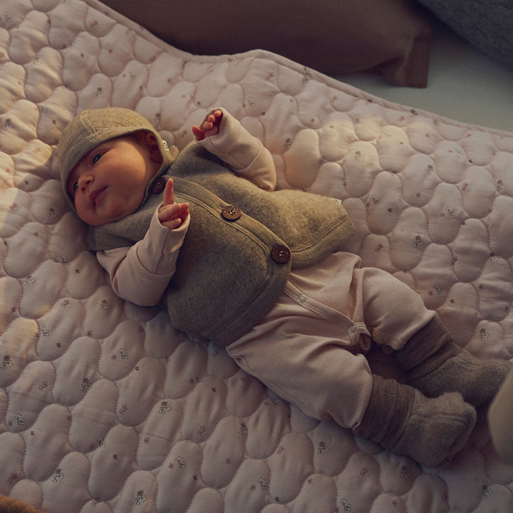 müsli Babyweste aus Merinowolle Wool Balsam melange 821000011