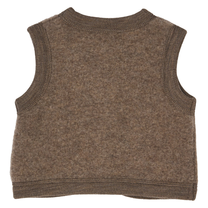 müsli Babyweste aus Merinowolle Wool Walnut melange 821000012