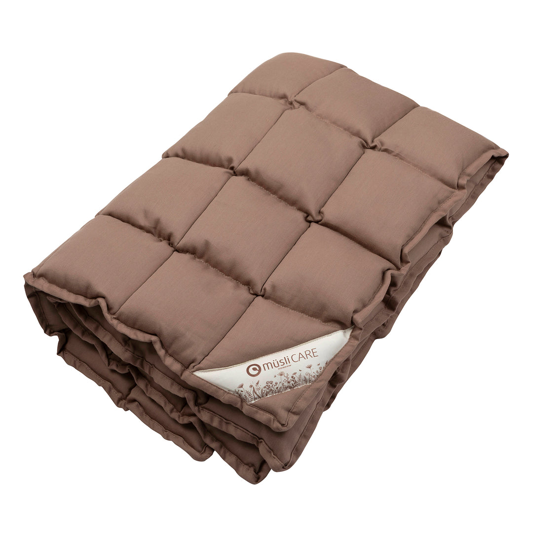 müsli Bettdecke Kapock 70x100 cm Bed Linen & Blankets Walnut 017080802