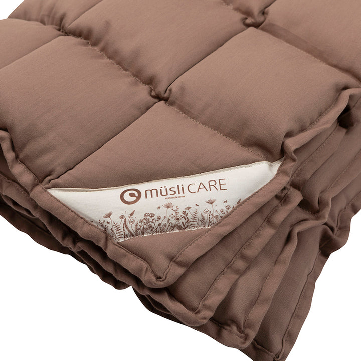 müsli Bettdecke Kapock 70x100 cm Bed Linen & Blankets Walnut 017080802