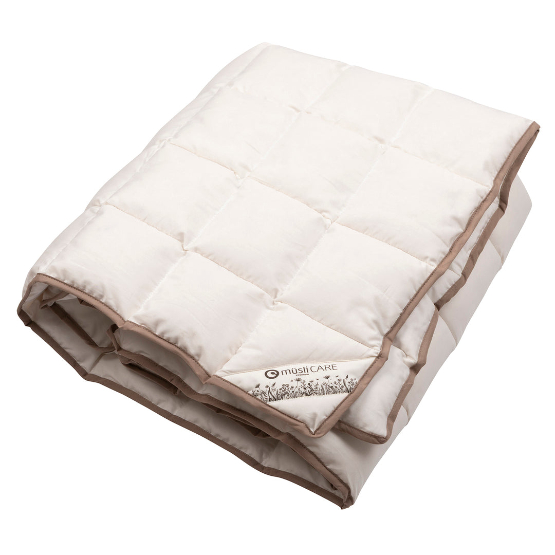 müsli Bettdecke Kapok 100x140 cm Bed Linen & Blankets Cream 011060200