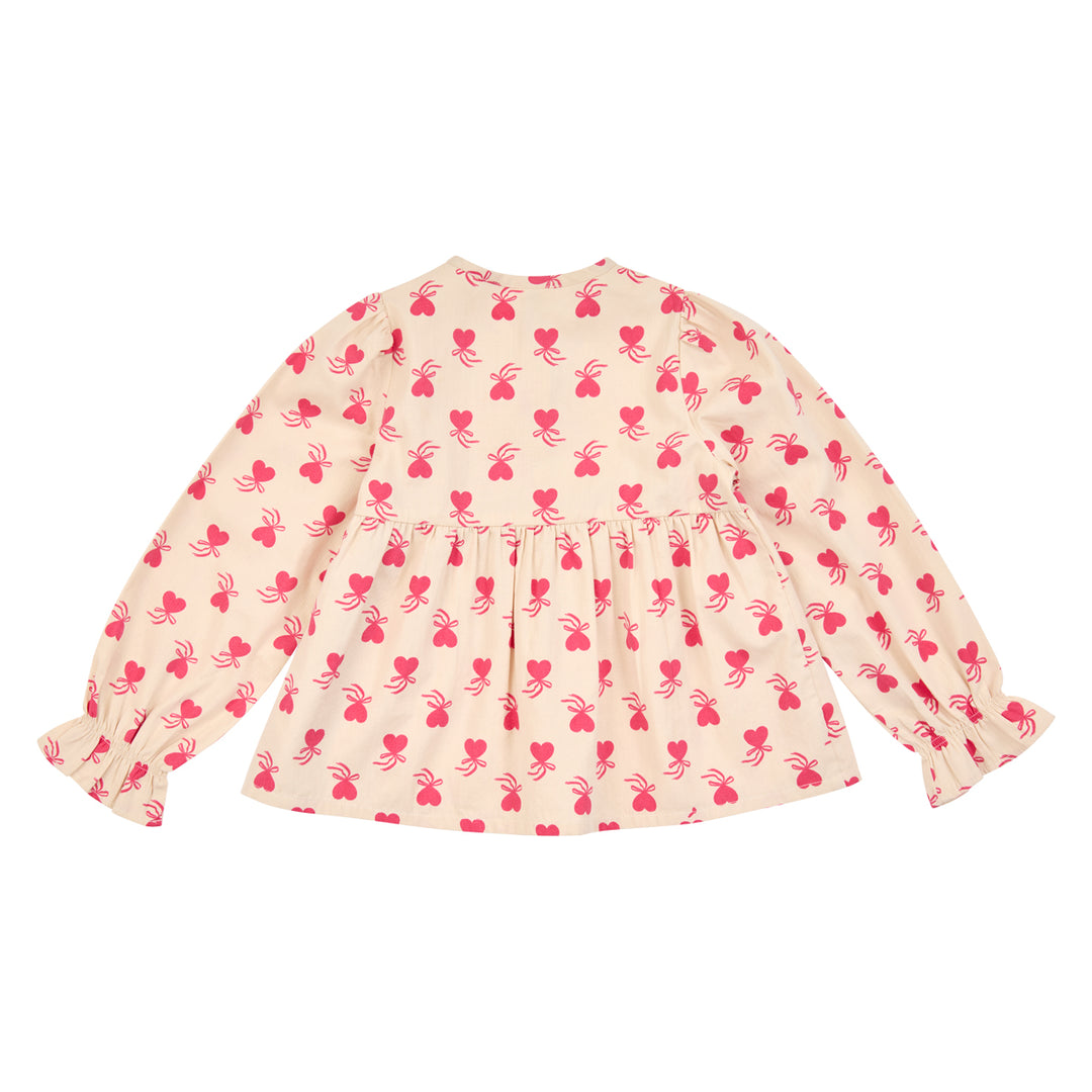 müsli Bluse L_S Tee Oak/ Rouge red 690000340