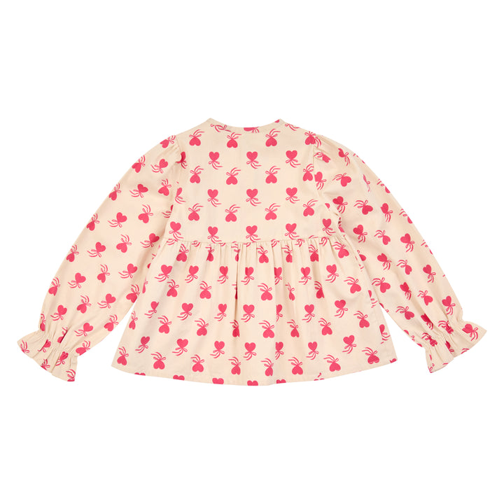 müsli Bluse L_S Tee Oak/ Rouge red 690000340