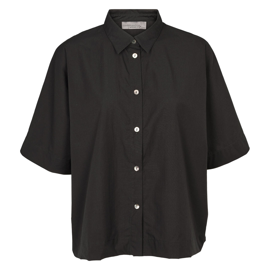 Conservandum Bluse S_S Tee Black 019400706
