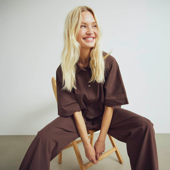 Conservandum Bluse S_S Tee French Roast 019101200