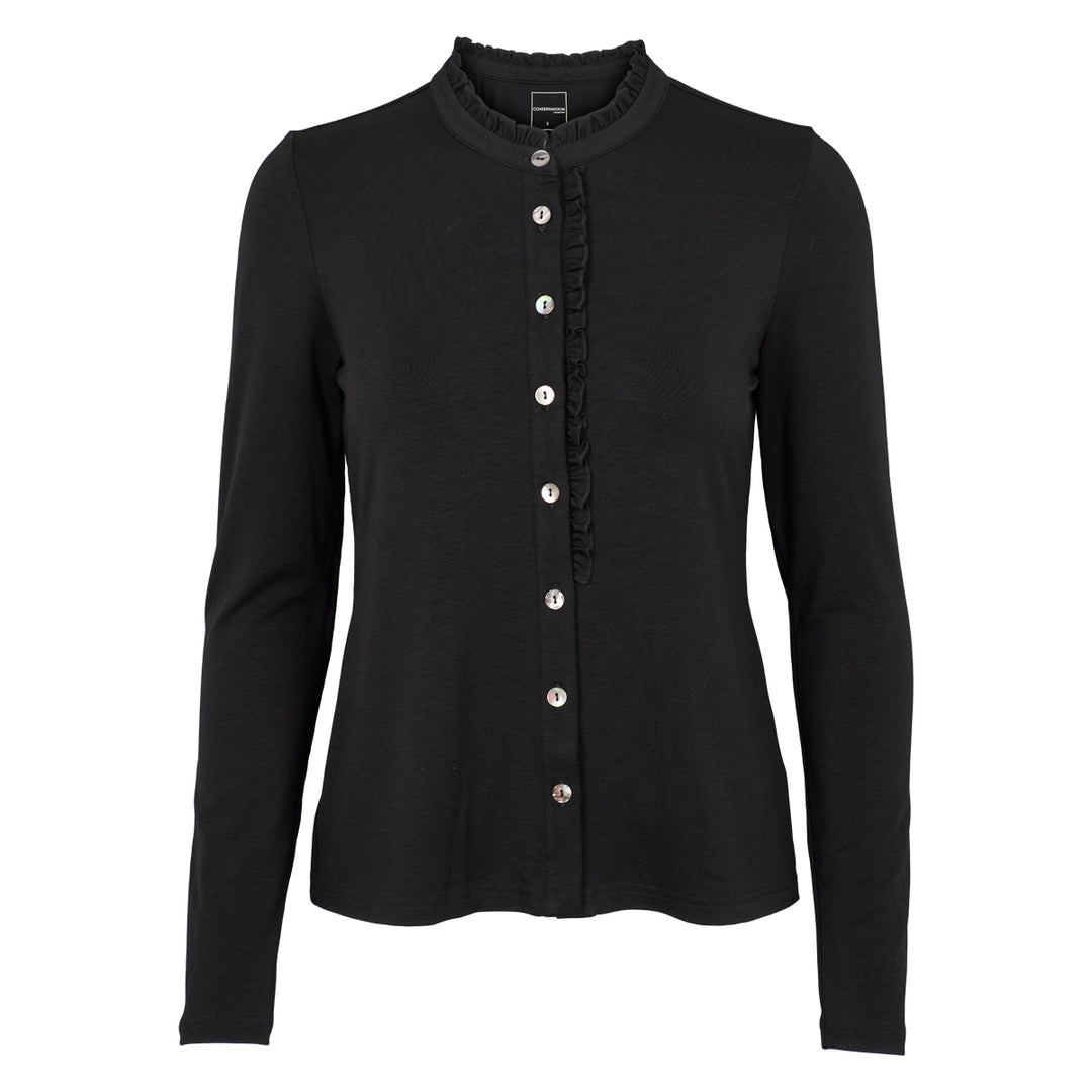Conservandum Bluse S_S Tee Black 019400706
