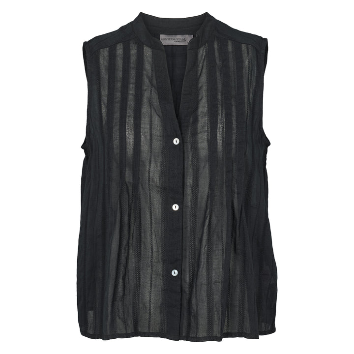 Conservandum Bluse S_S Tee Black 019400706