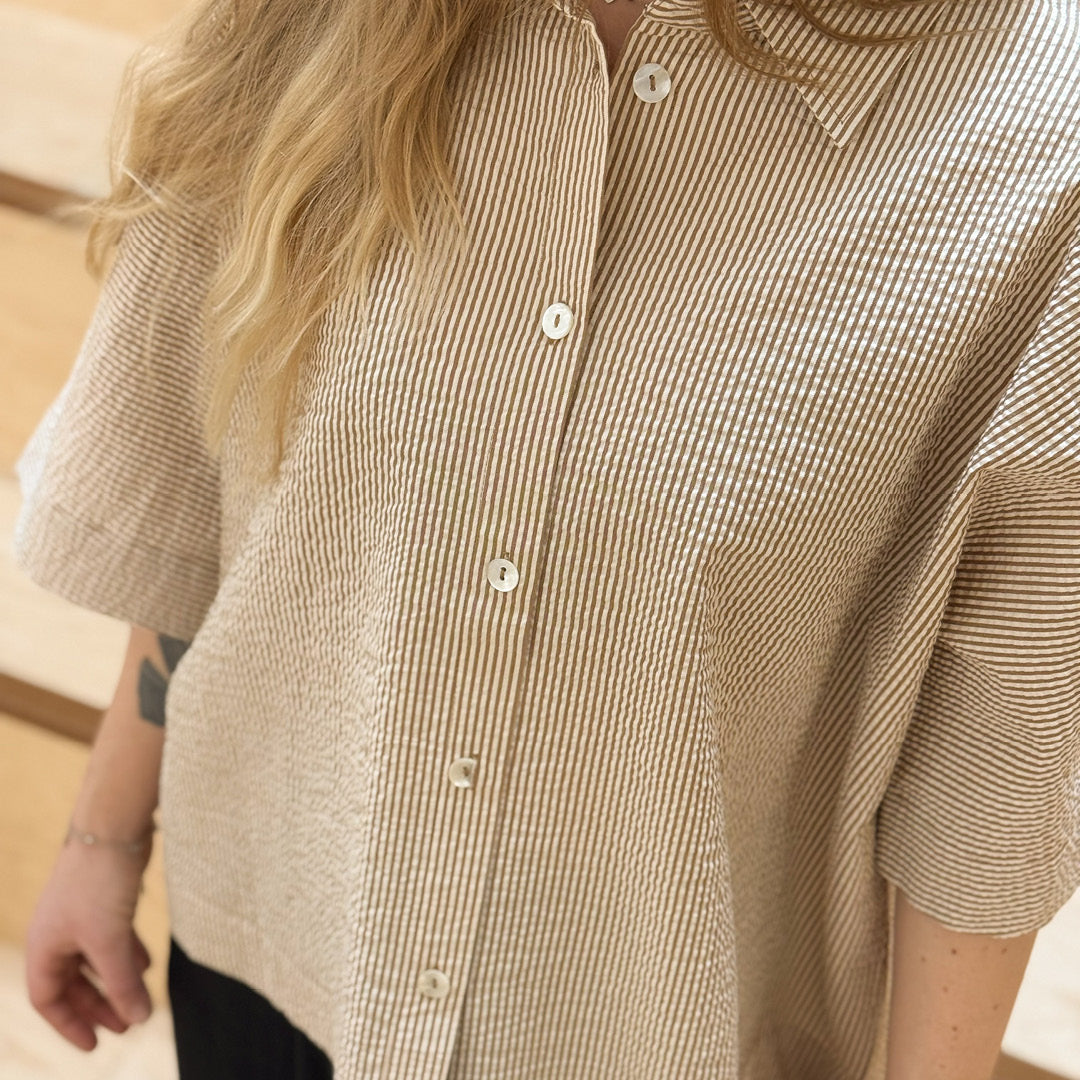 Conservandum Bluse S_S Tee Birch/ Muchi 690000346