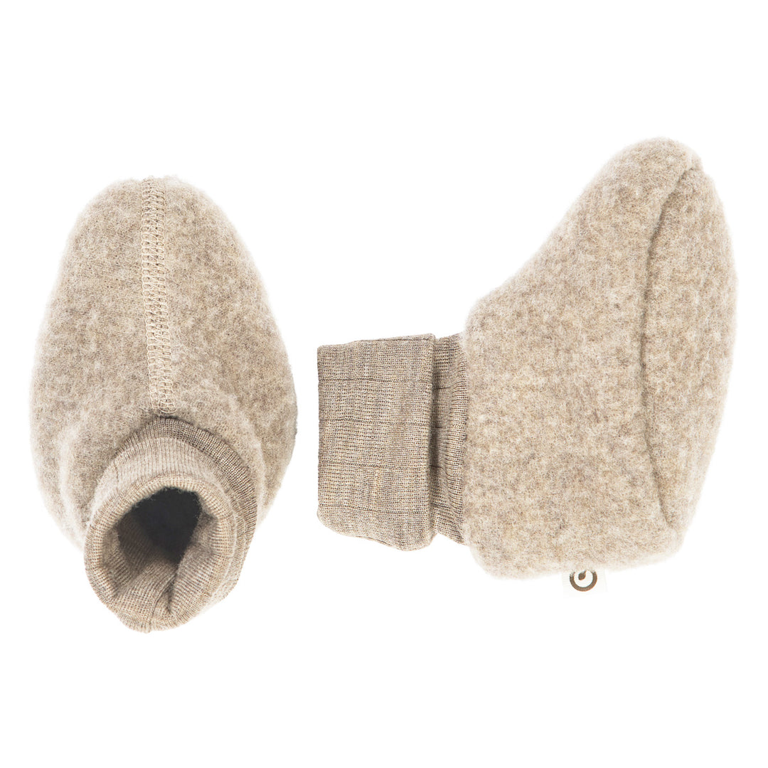 müsli Booties aus Merinowolle Wool Balsam melange 821000011
