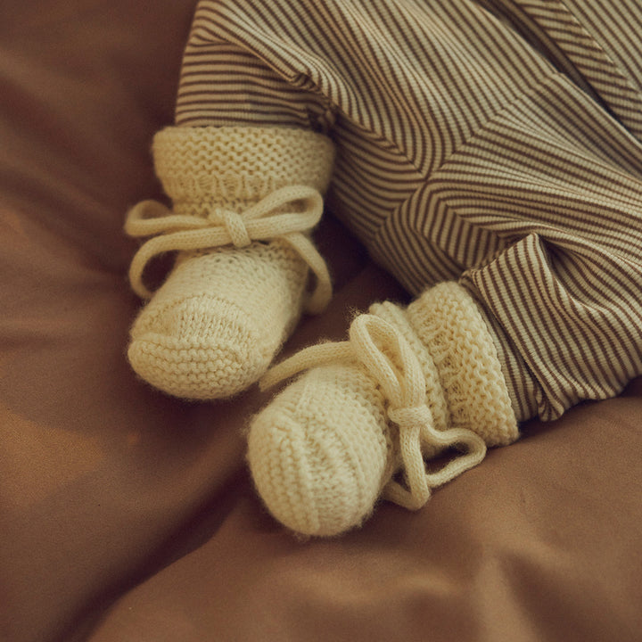 müsli Booties aus Merinowolle Wool Oat 013040401