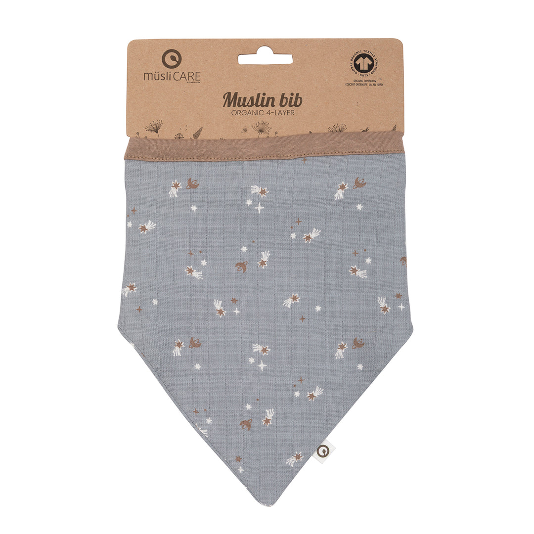 müsli Dreieckstuch Bibs Jasmin blue/ Balsam cream/ Walnut 690000318