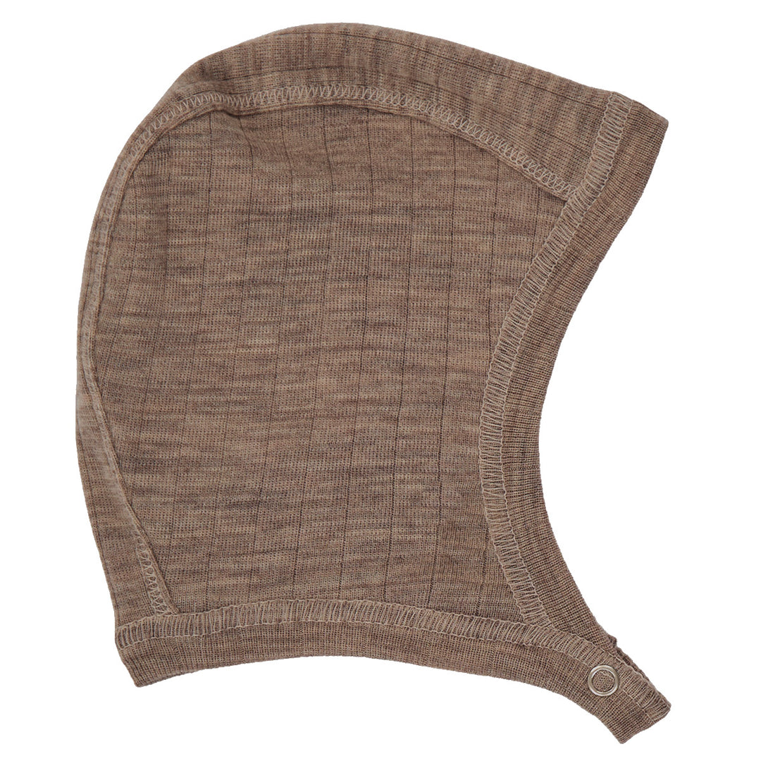 müsli Erstlingsmütze aus Merinowolle Headwear Walnut melange 821000012