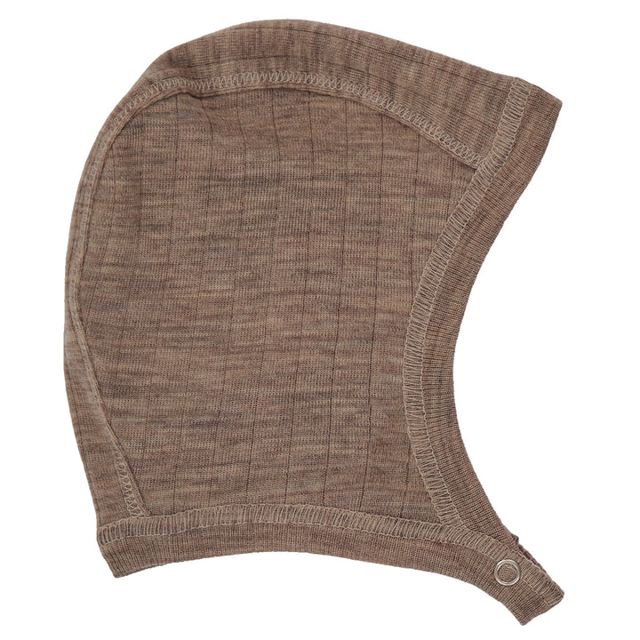 müsli Erstlingsmütze aus Merinowolle Headwear Walnut melange 821000012
