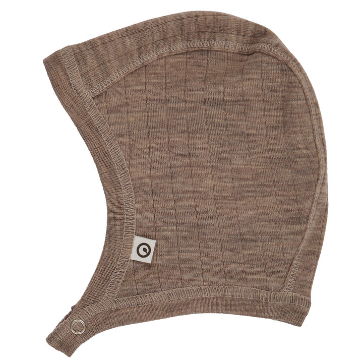 müsli Erstlingsmütze aus Merinowolle Headwear Walnut melange 821000012
