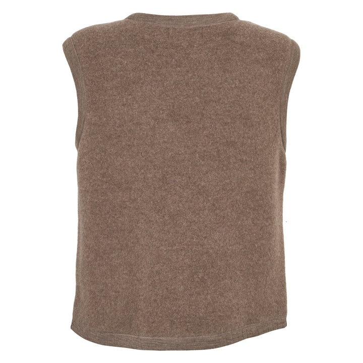 Conservandum Fleecejacke Cardigan Walnut melange 821000012
