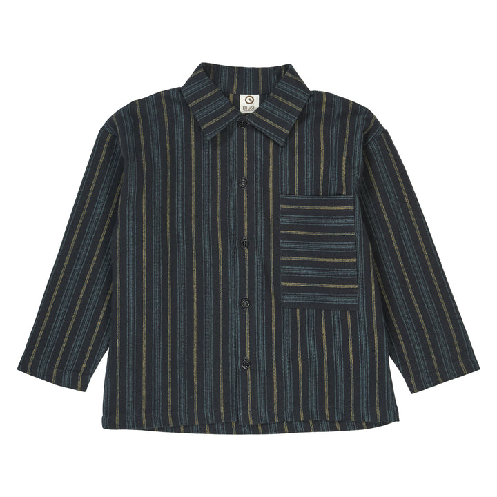 müsli Hemd L_S Tee Night blue/ Moss/ Stormy blue 690000268