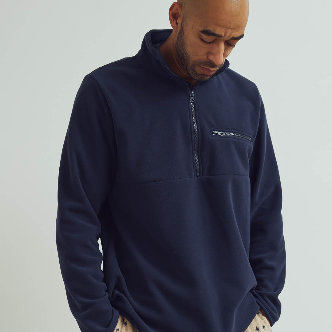 Conservandum Herren Fleecepullover Sweatshirt Mystery blue 019410401