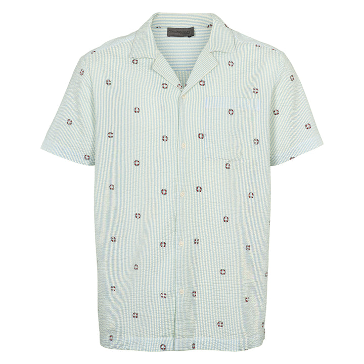 Conservandum Herren Hemd S_S Tee Tofu/ Ocean/ Mineral red 690000311