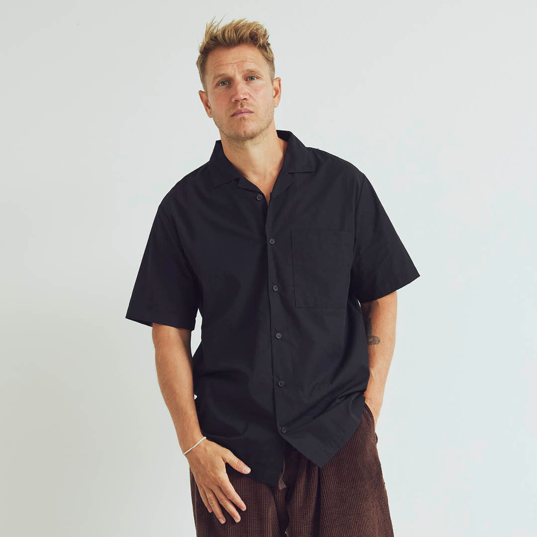 Conservandum Herren Kurzarmhemd S_S Tee Black 019400706
