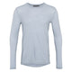 Conservandum Herren Langarmshirt aus Merinowolle L_S Tee Jasmin blue 015430501