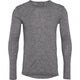 Conservandum Herren Langarmshirt aus Merinowolle L_S Tee Pale grey melange 791080900