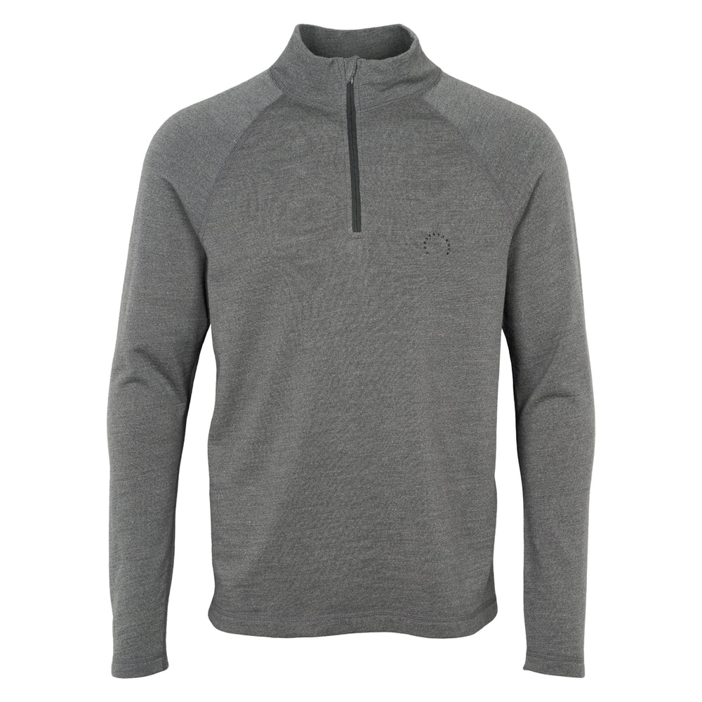 Conservandum Herren Langarmshirt aus Merinowolle S_S Tee Dark grey 892000011