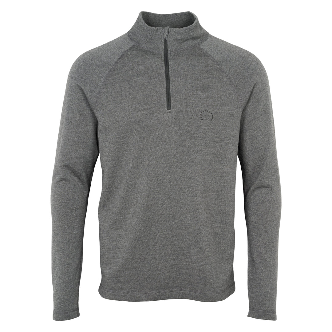 Conservandum Herren Langarmshirt aus Merinowolle S_S Tee Dark grey 892000011