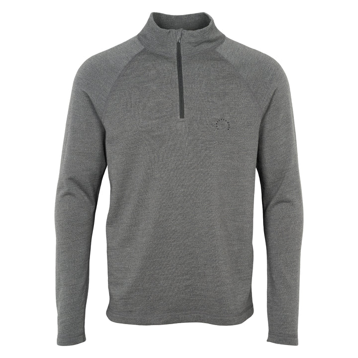 Conservandum Herren Langarmshirt aus Merinowolle S_S Tee Dark grey 892000011